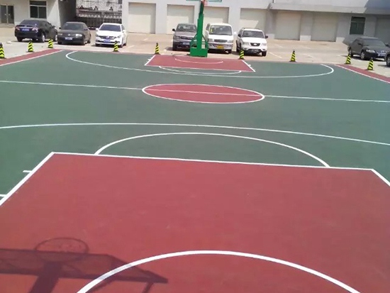 营口市某单位塑胶篮球场