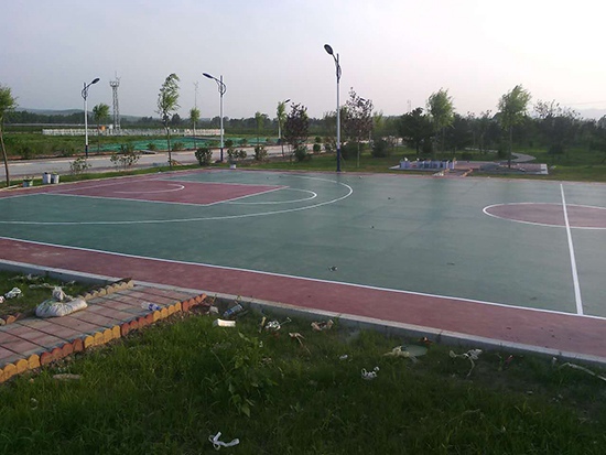 内蒙古赤峰市熬汉骑供电所塑胶篮球场